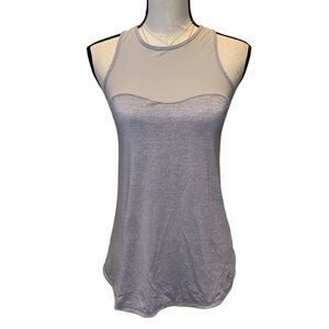 15. Lululemon Right Round Tank Silver Slate